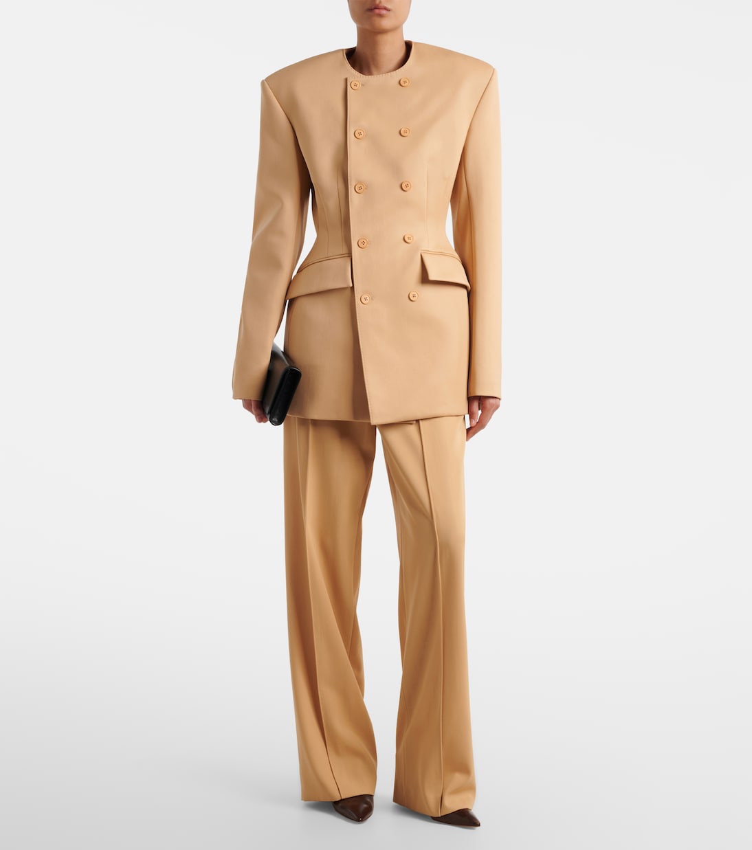 RHW wool wide-leg pants | Wardrobe.NYC