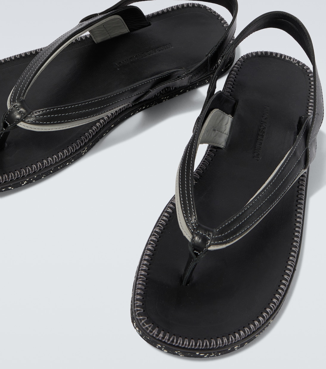 Andras leather thong sandals | Kiko Kostadinov