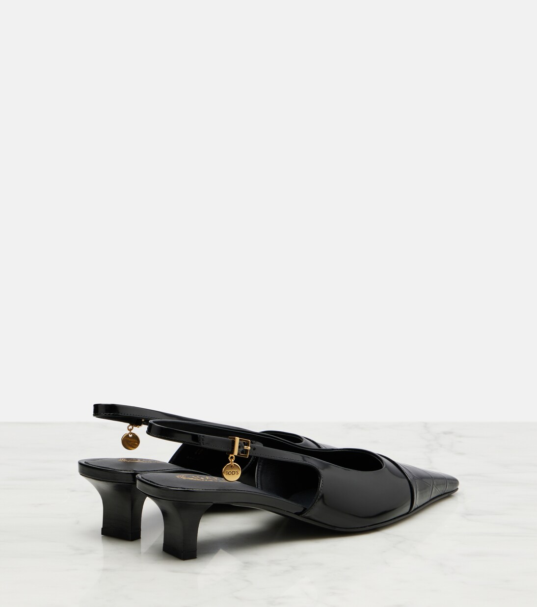 Escarpins slingback en cuir verni | Tod's