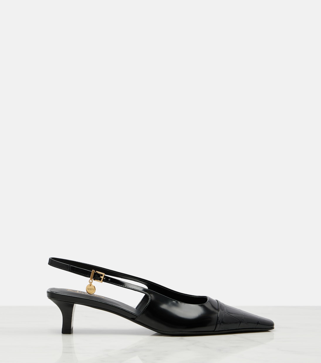 Escarpins slingback en cuir verni | Tod's