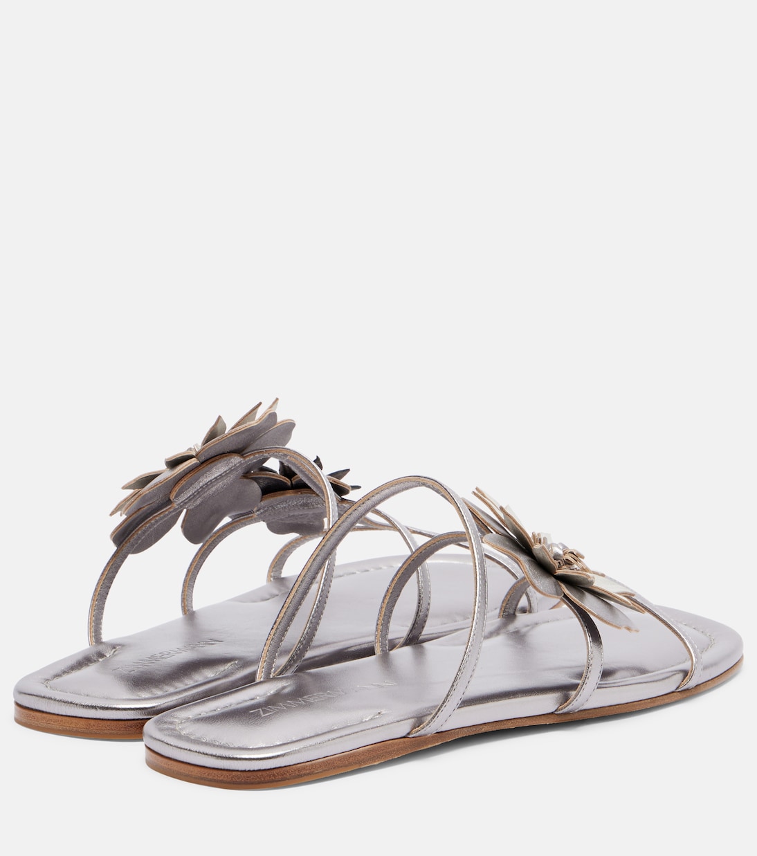 Sandalen aus Metallic-Leder | Zimmermann