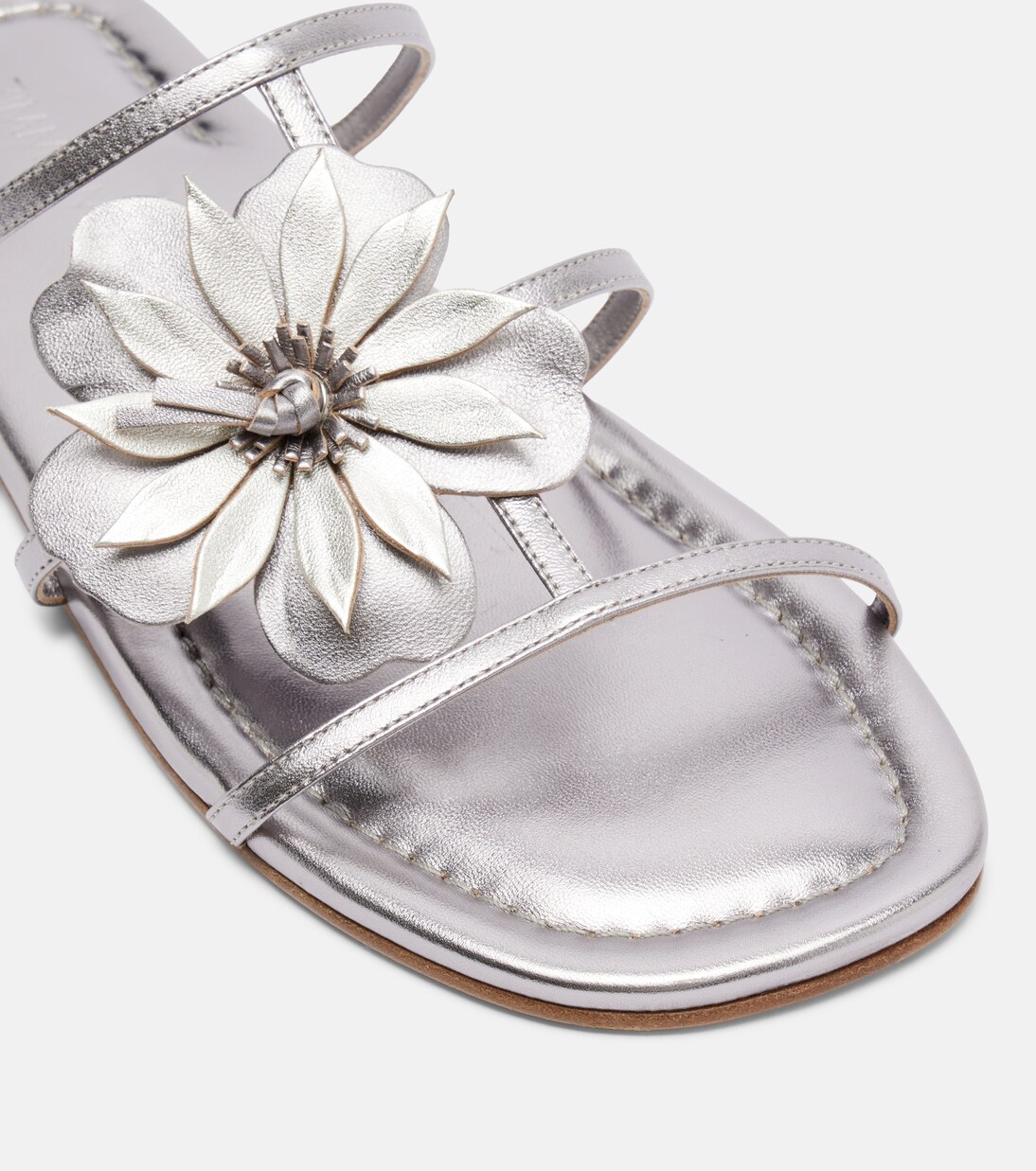 Sandalen aus Metallic-Leder | Zimmermann