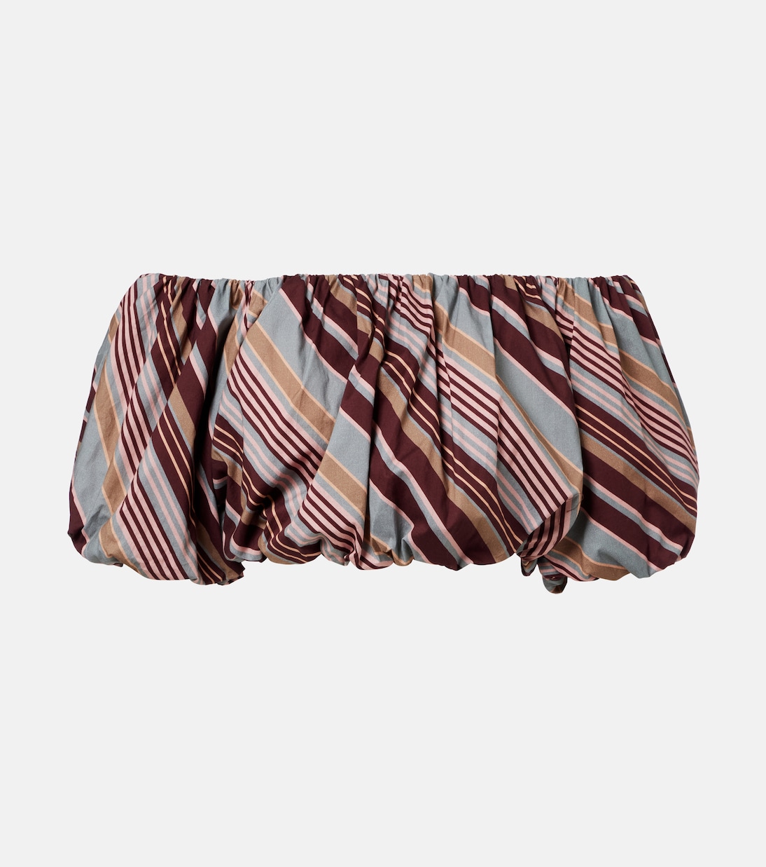 Crop top en mezcla de algodón a rayas | Adriana Degreas