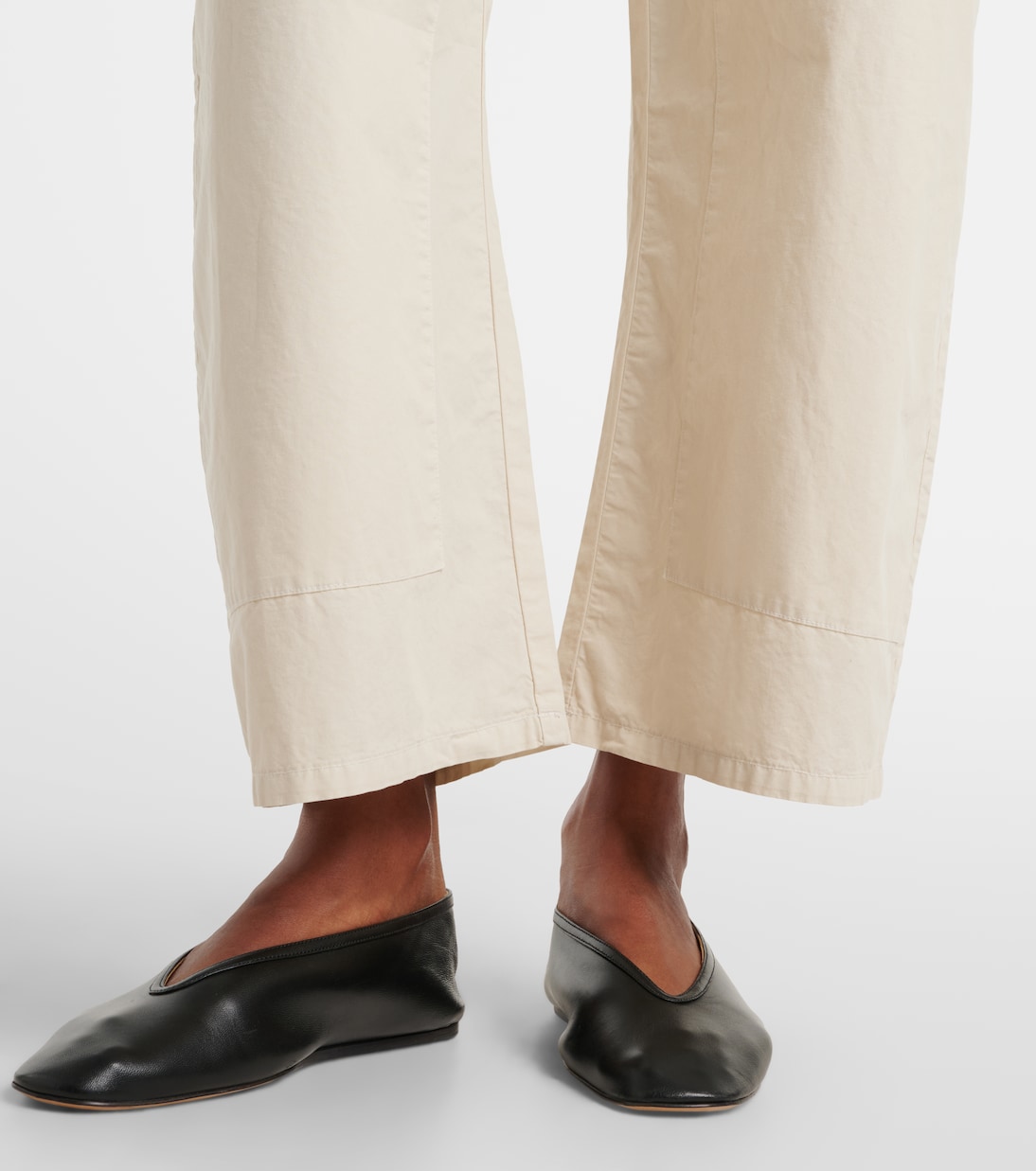 Kyoto cropped cotton wide-leg pants | Leset
