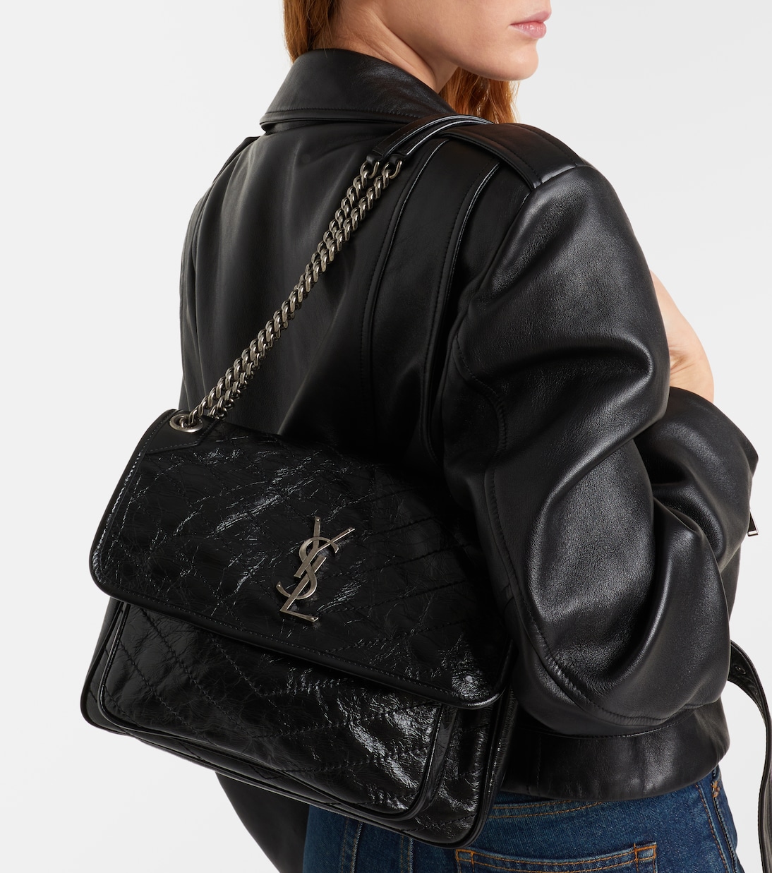 Niki Medium leather shoulder bag | Saint Laurent