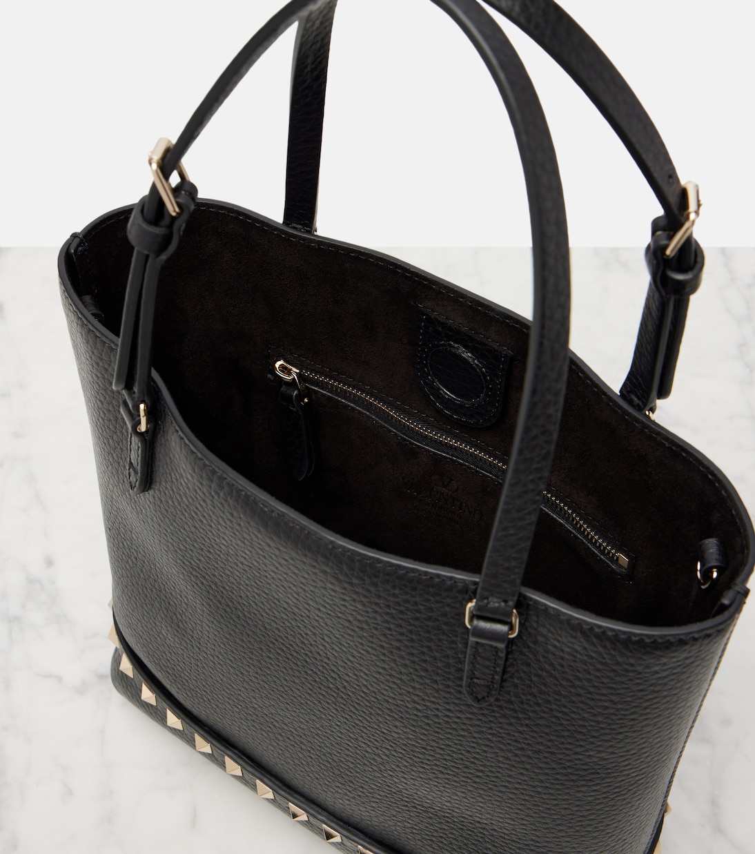 Rockstud Small leather tote bag | Valentino Garavani