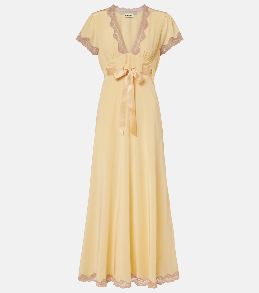 Marlice lace-trimmed silk maxi dress | Rixo