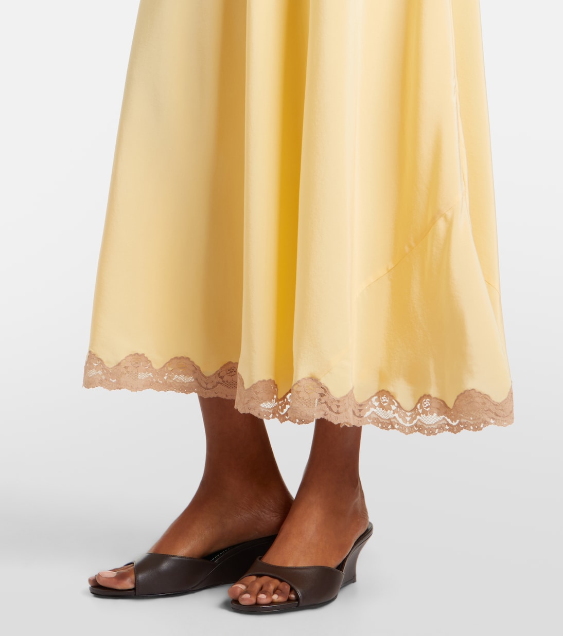 Marlice lace-trimmed silk maxi dress | Rixo