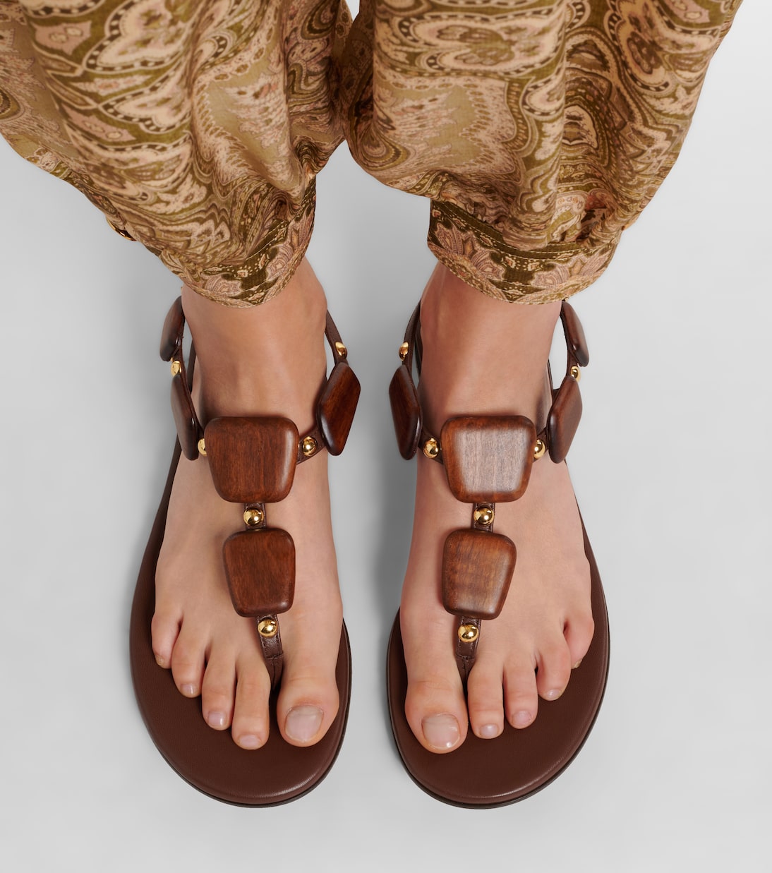 Sandalias de piel con cuentas | Gianvito Rossi