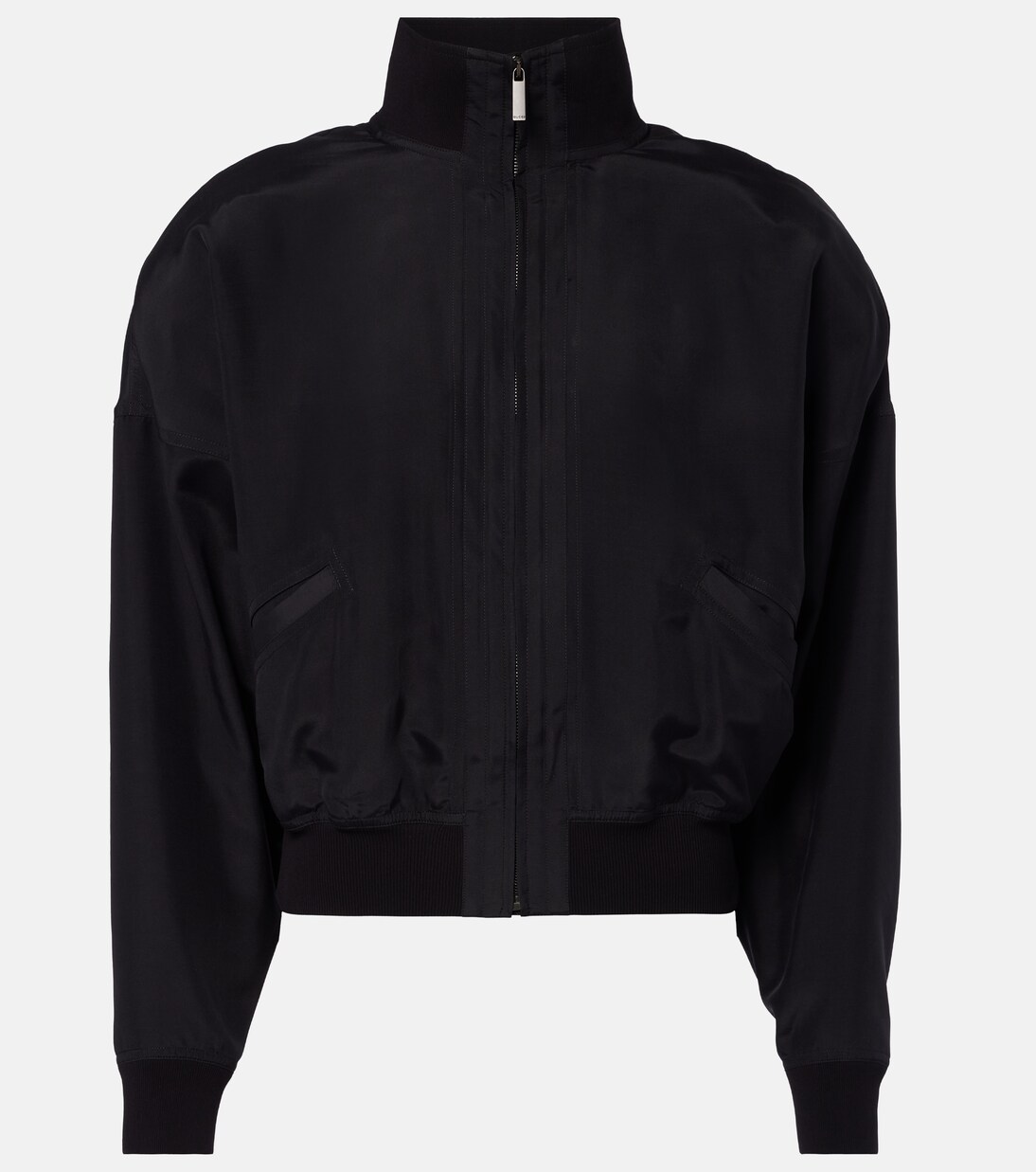 Silk poplin bomber jacket | Gucci