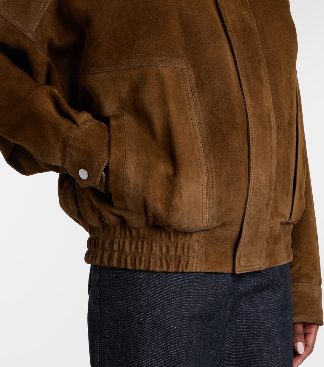 Dalma suede blouson jacket | Nour Hammour