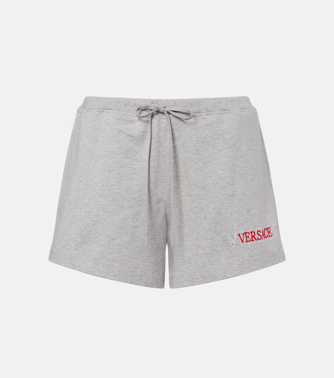 Logo cotton jersey shorts | Versace