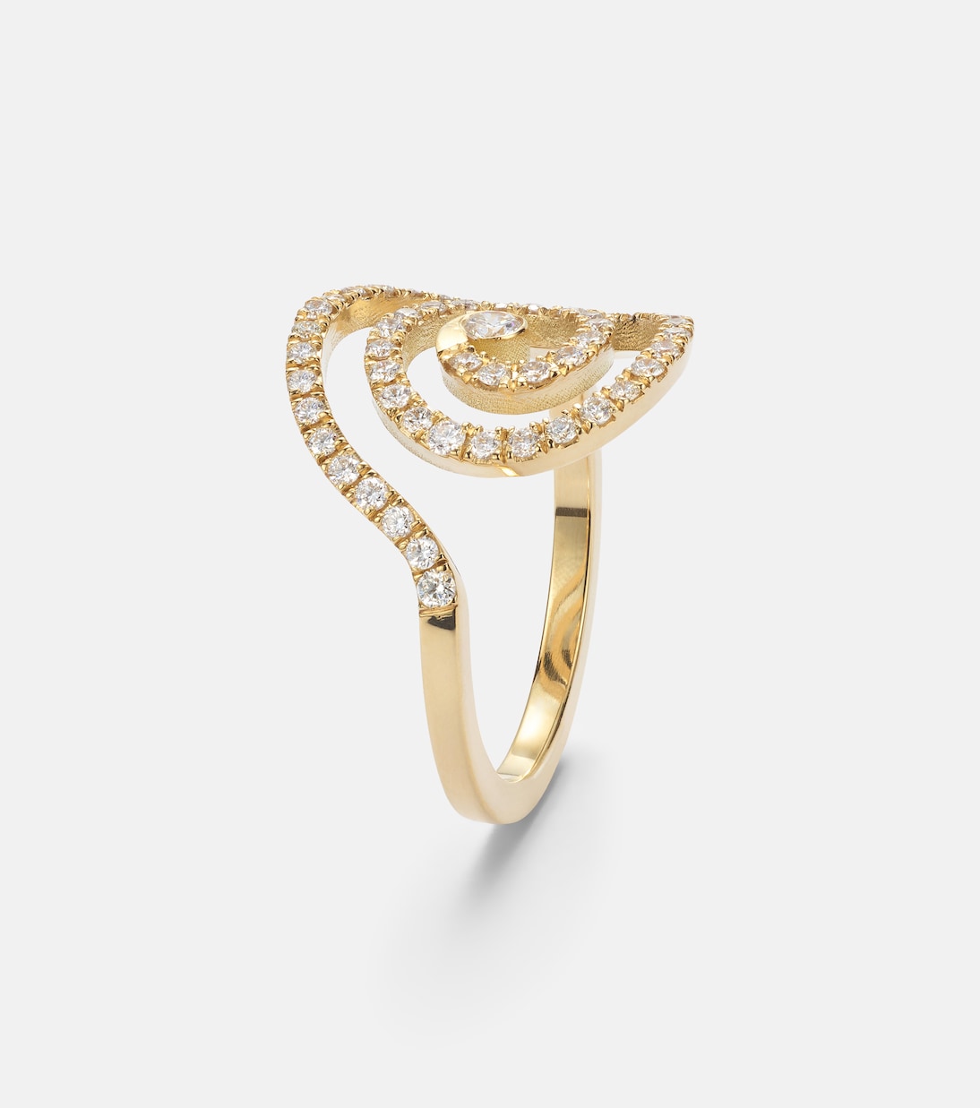 Ring Spira aus 18kt Gelbgold mit Diamanten | Ileana Makri