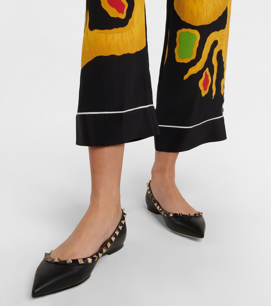 Valentino Garavani Rockstud leather ballet flats | Valentino Garavani