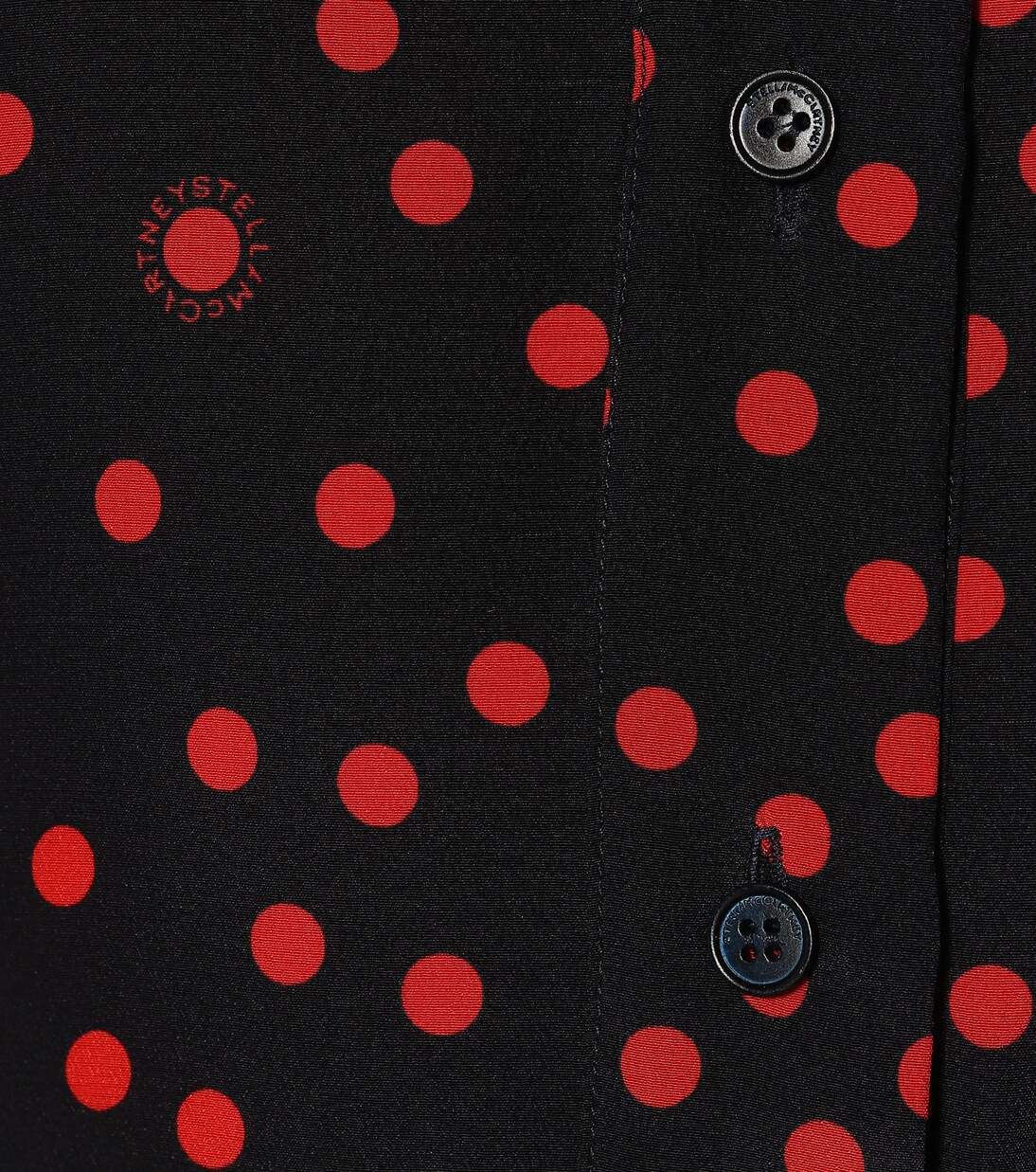 فستان ماكسي من الحرير الكريب مع نقاط البولكا | Stella McCartney