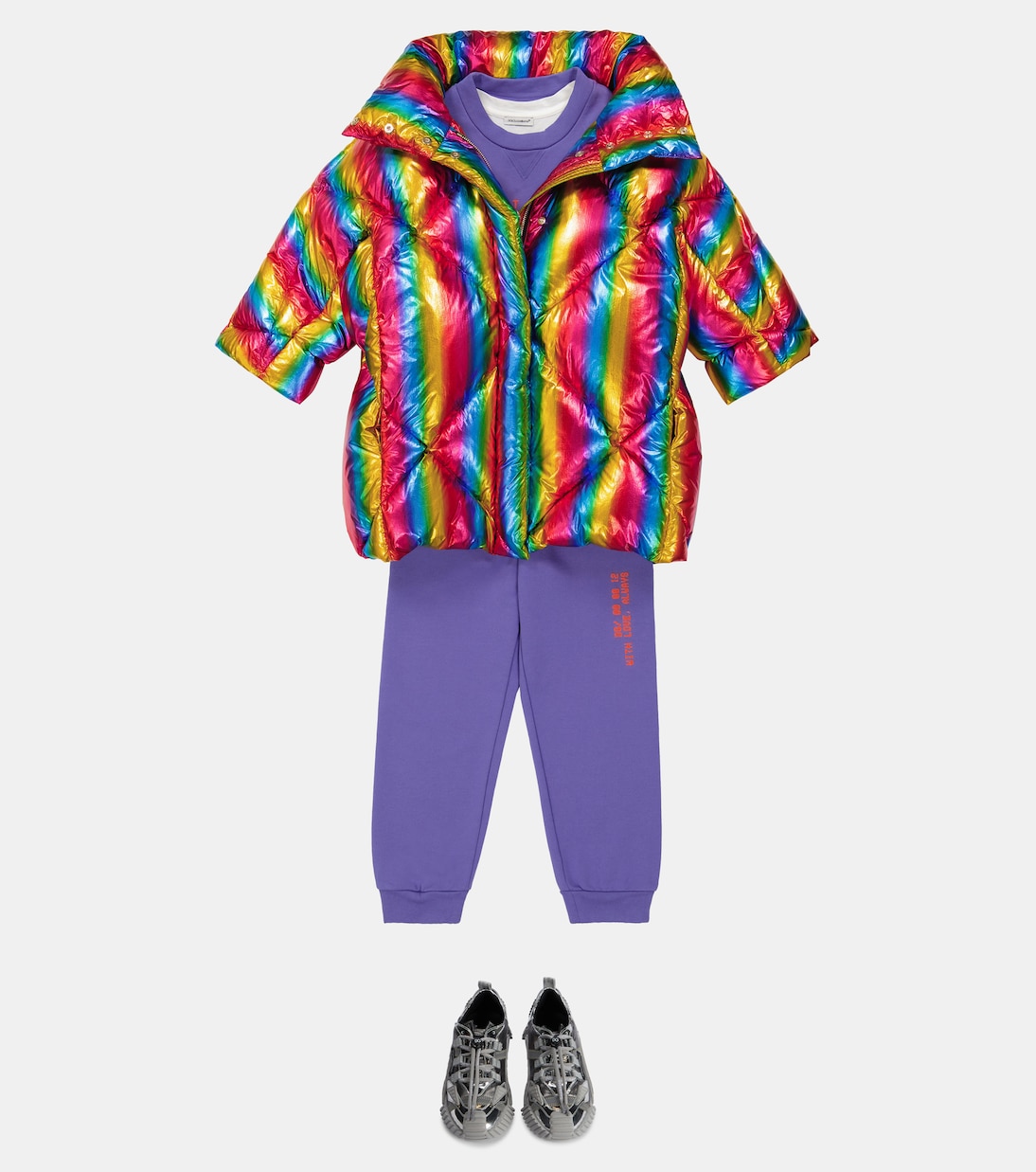 Cotton-jersey sweatpantd | Dolce&Gabbana Kids