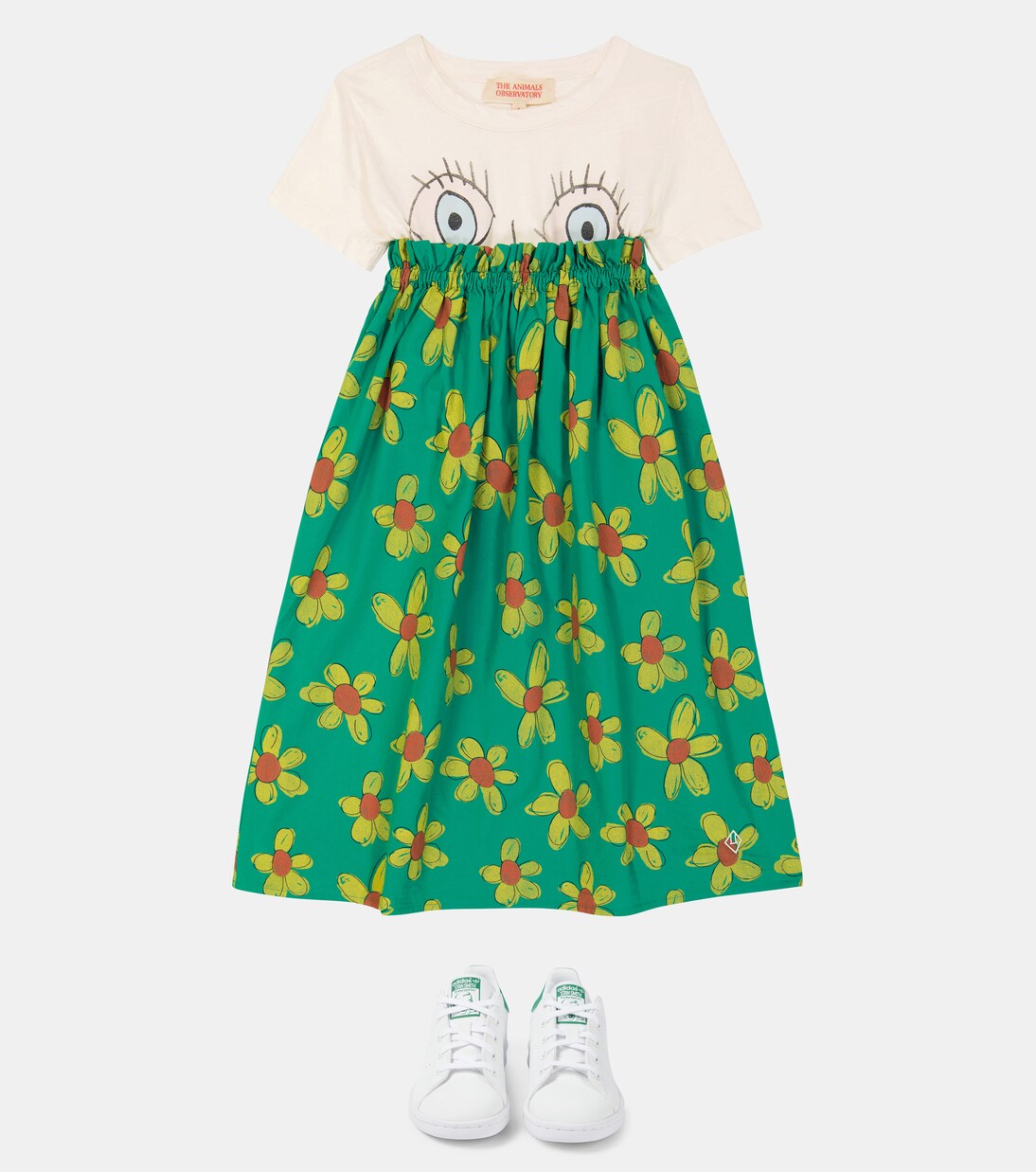 Robe Jellyfish en coton à fleurs | The Animals Observatory