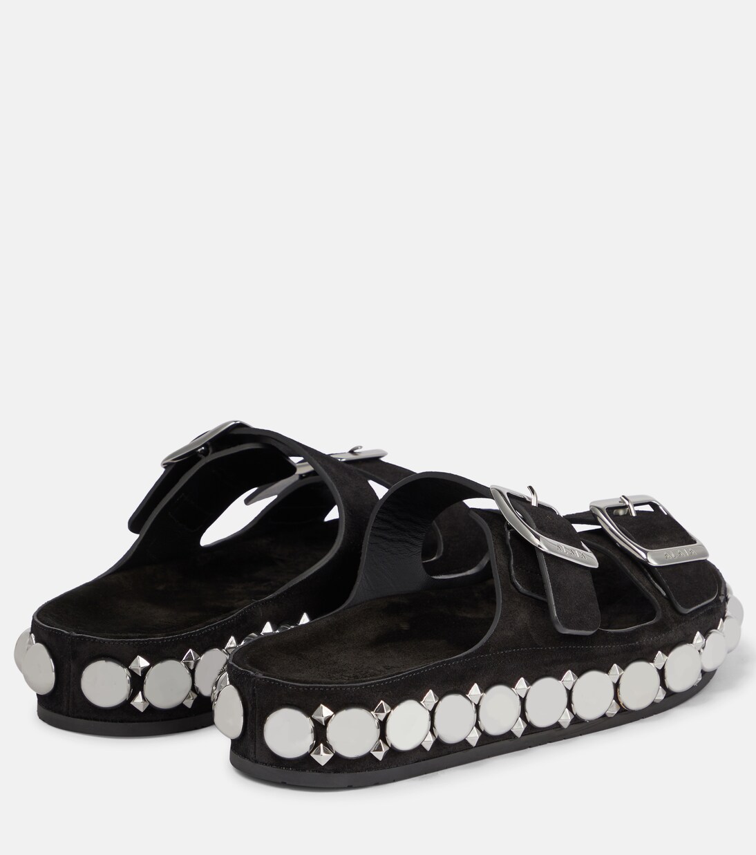 Mules Bombe en daim à ornements | Alaïa