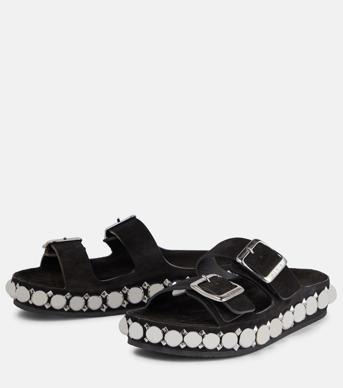 Mules Bombe en daim à ornements | Alaïa