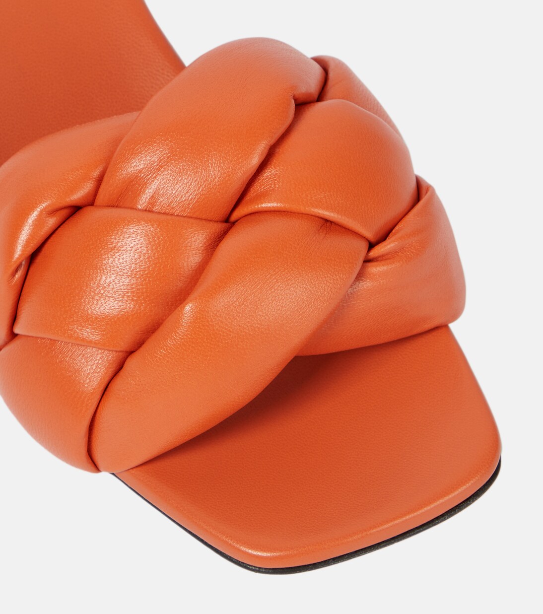 Pantoletten aus Leder | Miu Miu