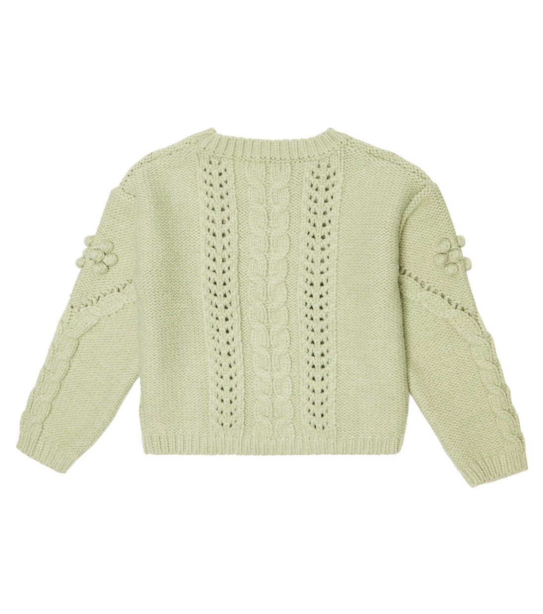 Georgette embroidered wool-blend sweater | Louise Misha