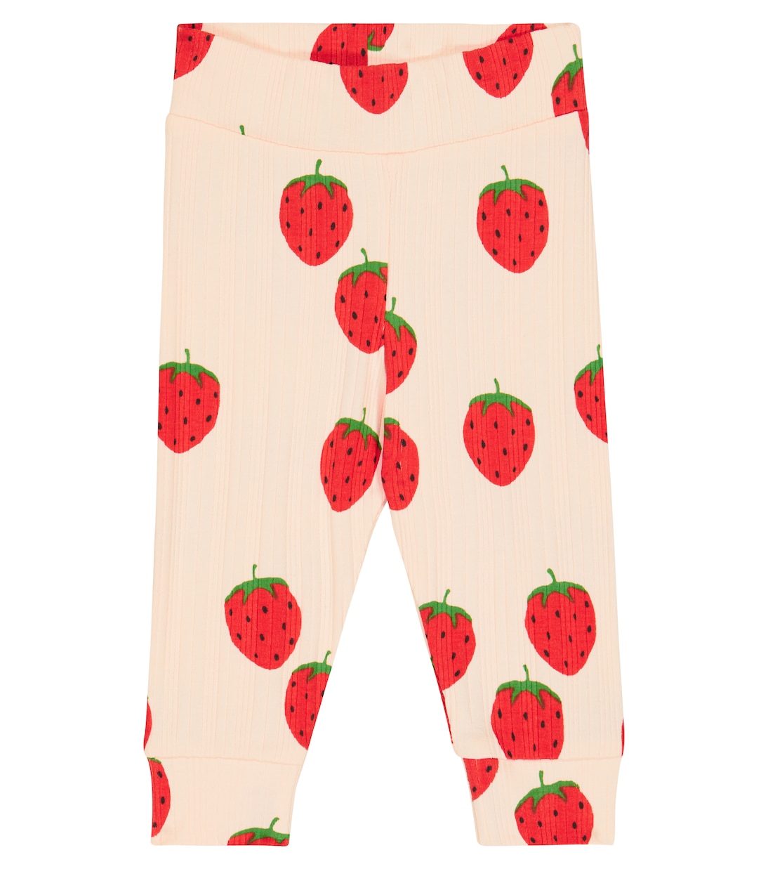 Baby Strawberries cotton-blend leggings | Mini Rodini