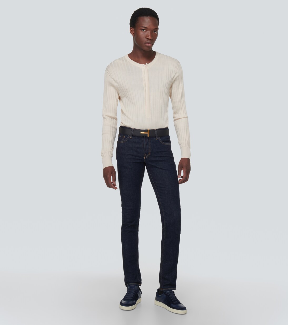 Zapatillas Radcliffe de piel y ante | Tom Ford