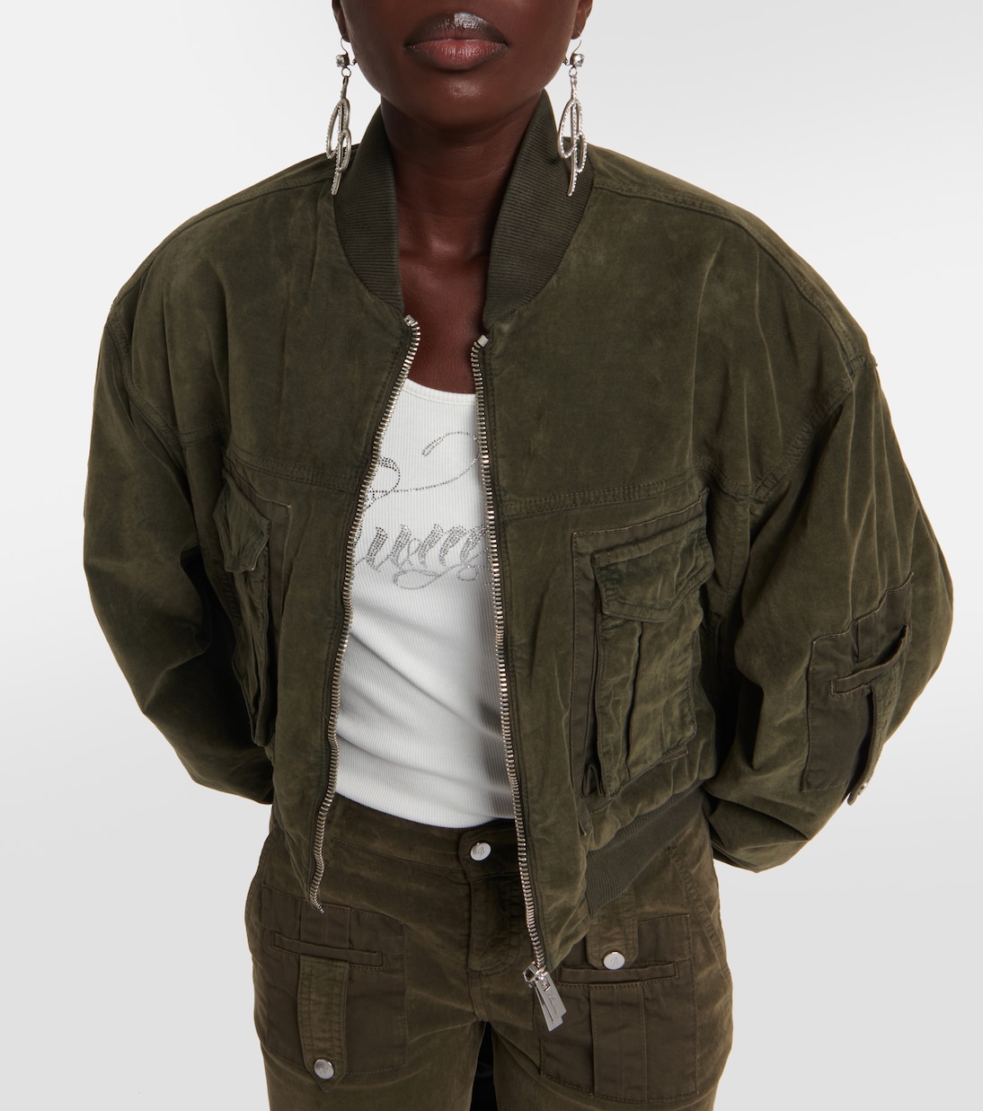 Bomberjacke aus Samt | Blumarine