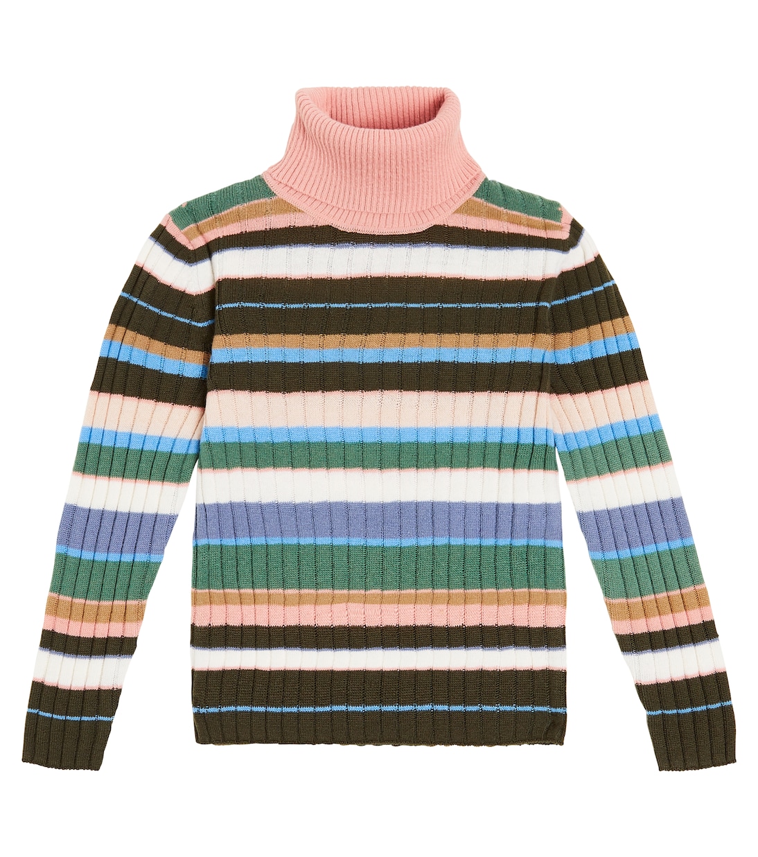 Striped wool turtleneck sweater | Il Gufo