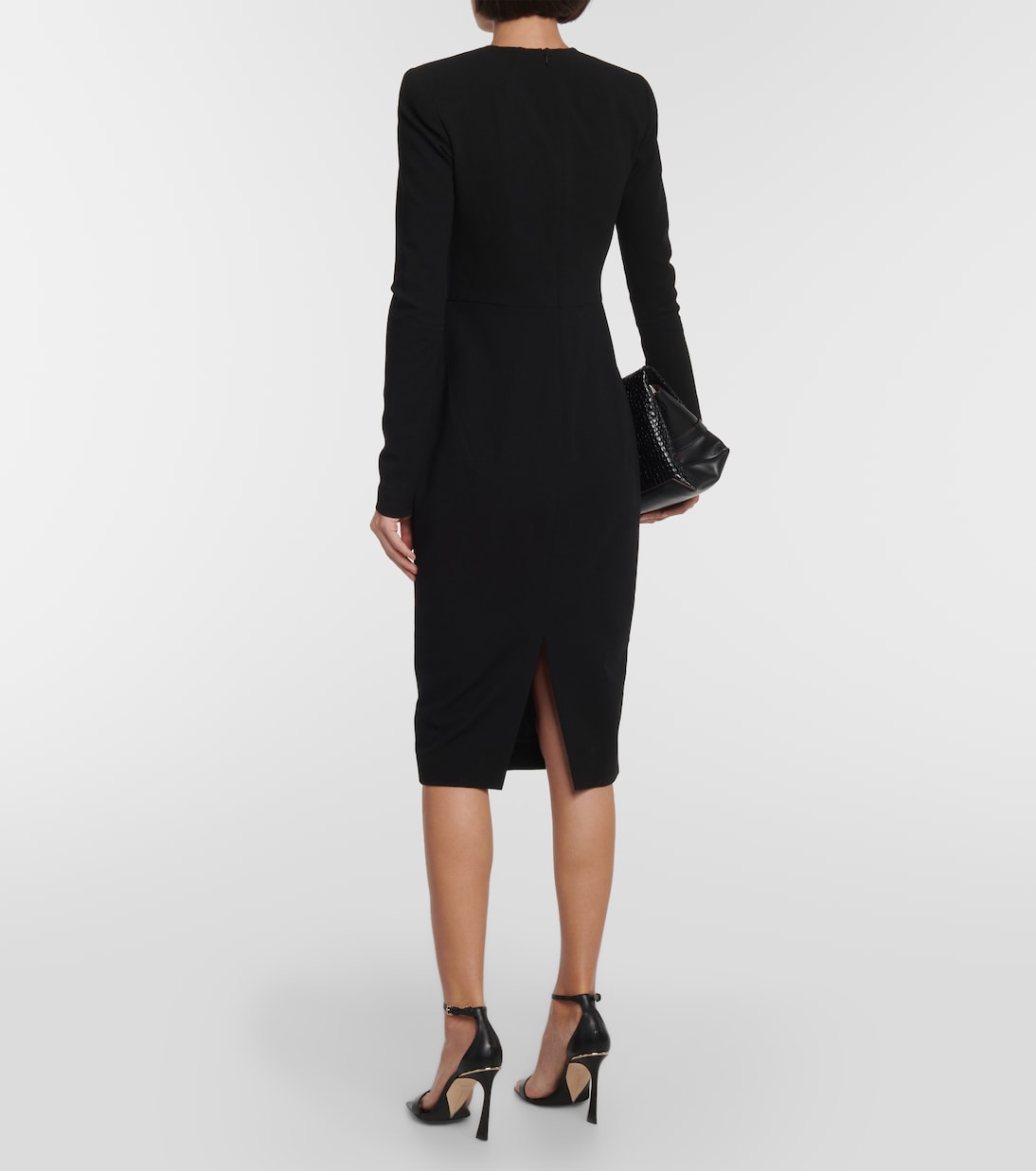 Midikleid aus Woll-Crêpe | Victoria Beckham
