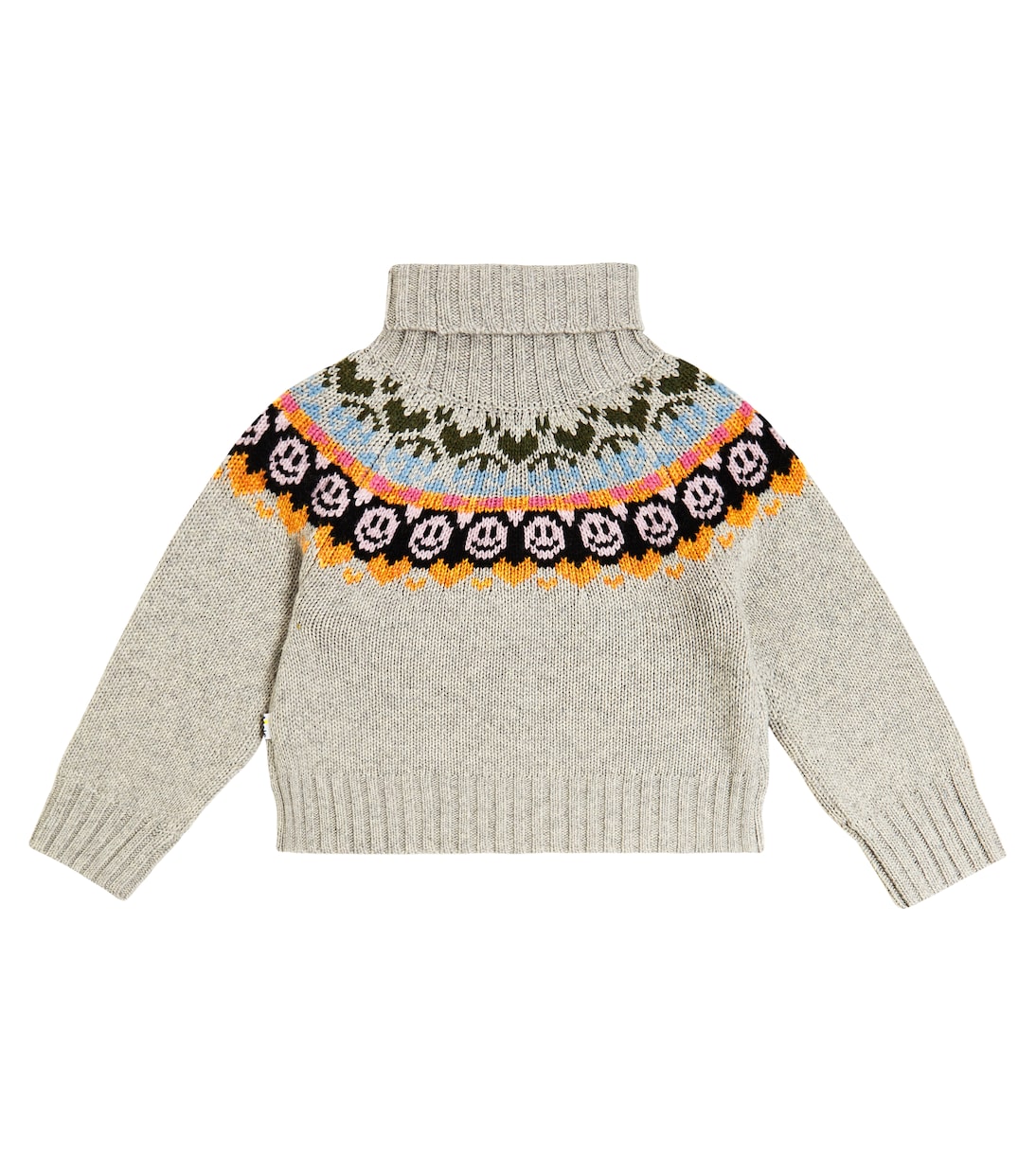 Gimla intarsia wool-blend turtleneck sweater | Molo