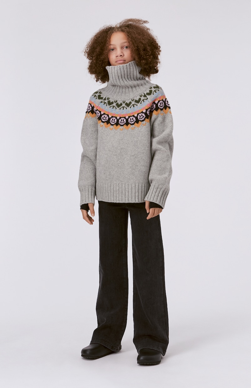 Gimla intarsia wool-blend turtleneck sweater | Molo