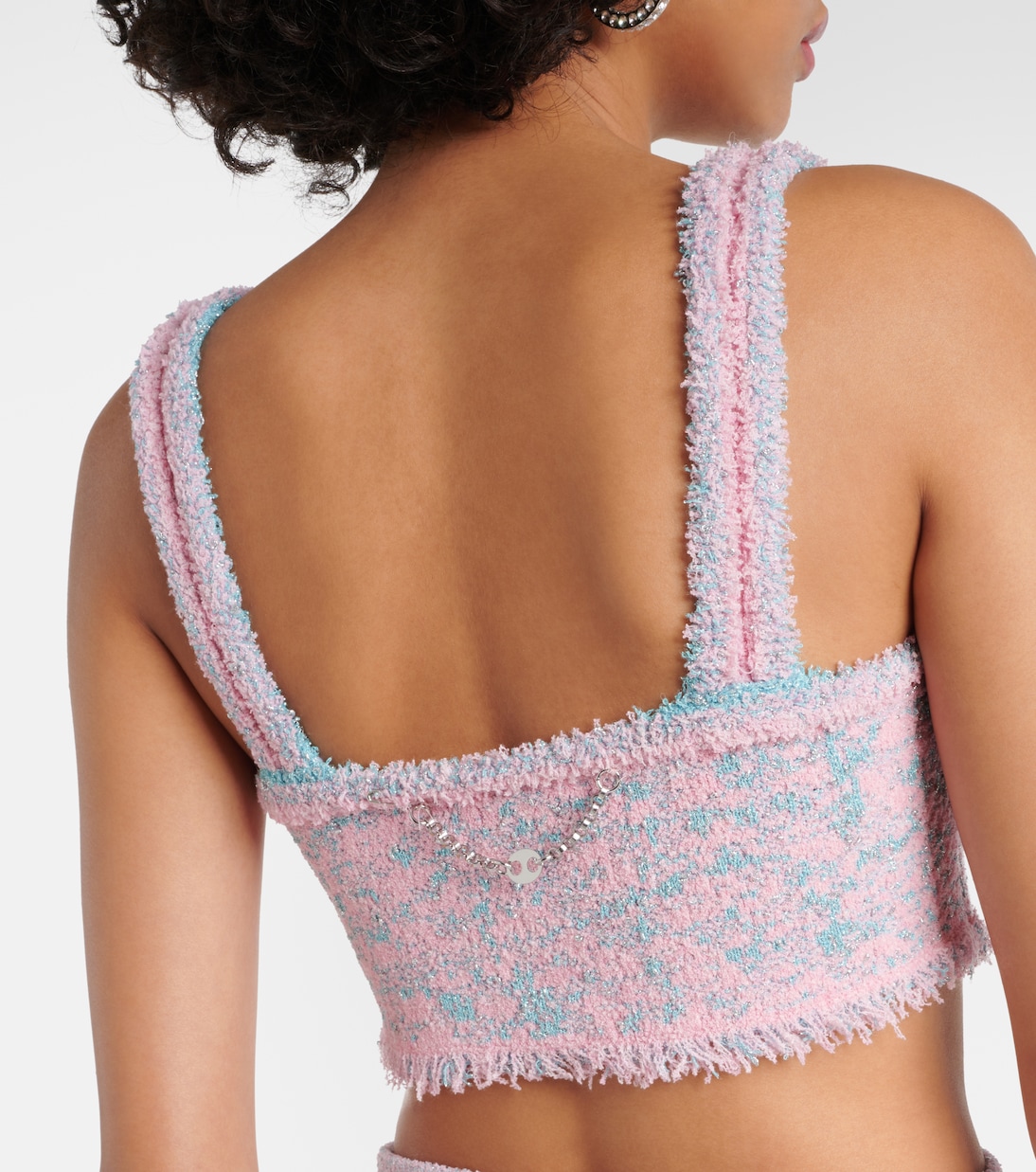 Cropped-Top aus Tweed | Rabanne