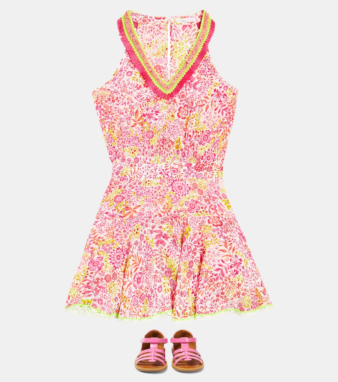 Agathe floral dress | Poupette St Barth Kids