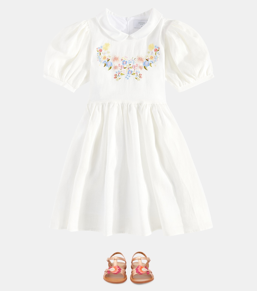 Embroidered linen dress | Paade Mode