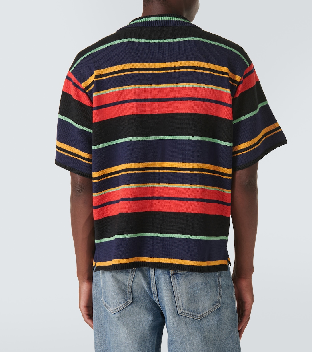 Scally cotton and alpaca-blend polo shirt | The Elder Statesman