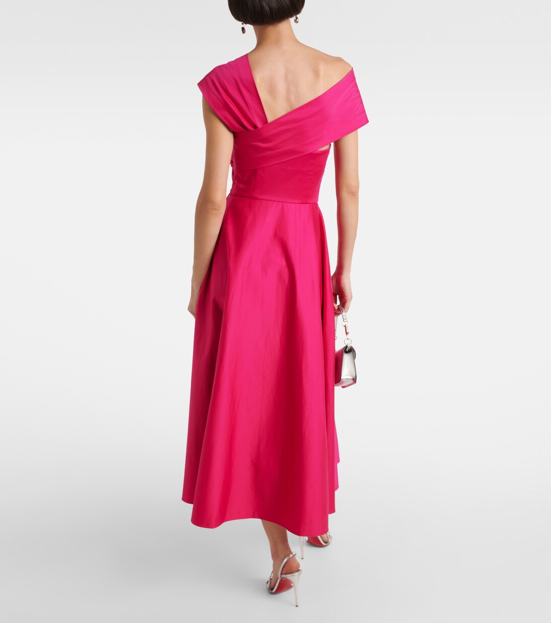 Robe midi en coton mélangé | Roland Mouret