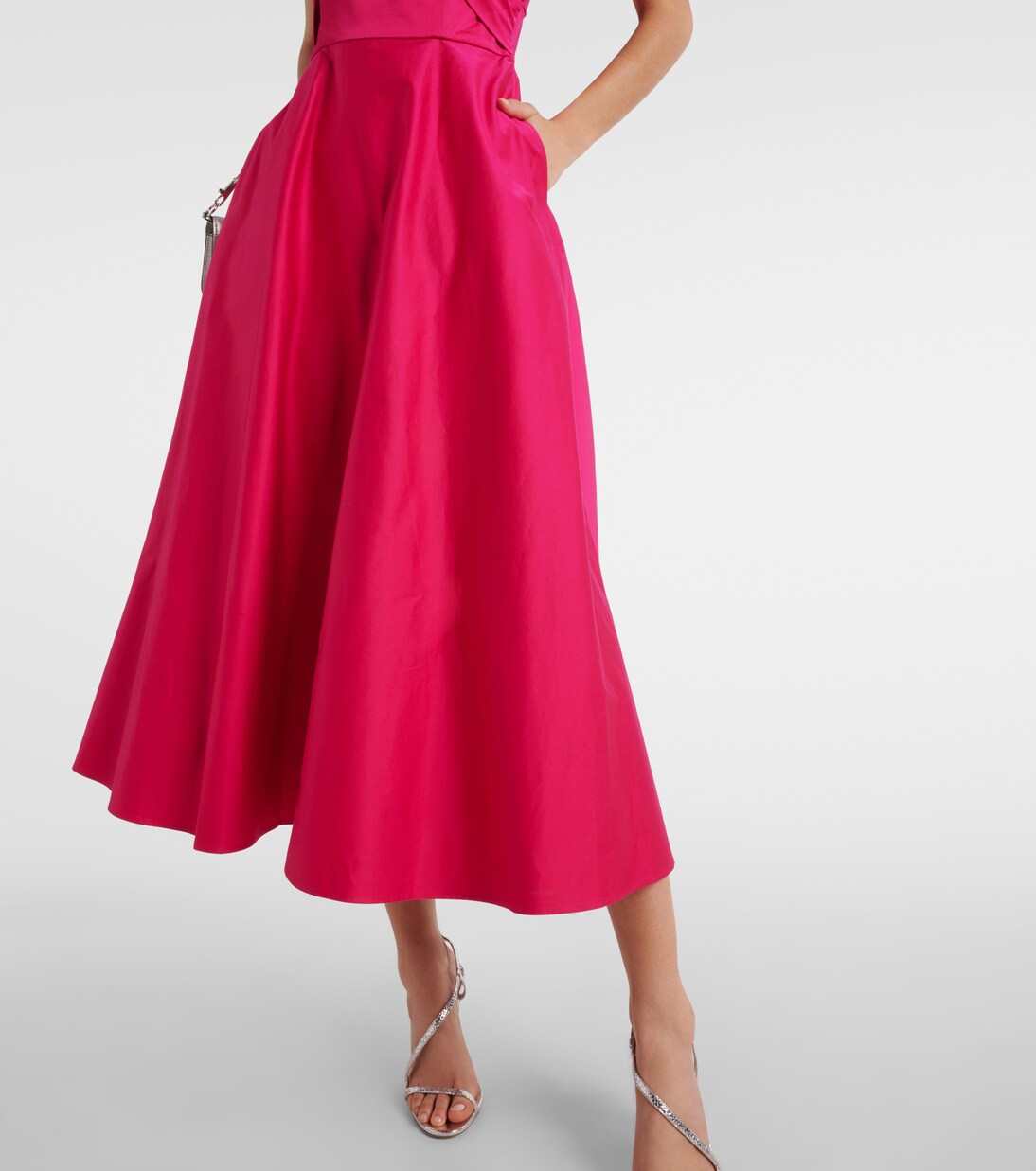 Robe midi en coton mélangé | Roland Mouret