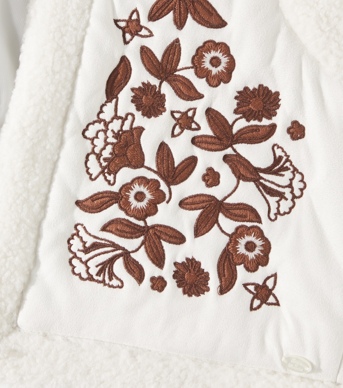 Bestickte Weste mit Faux Fur | Tartine et Chocolat