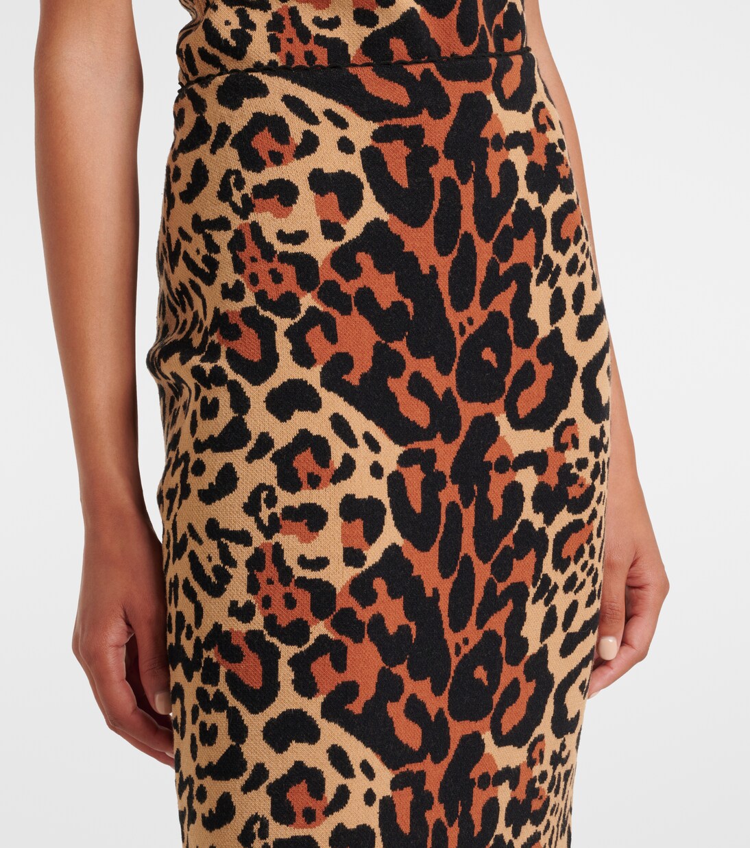 Bedruckter Bleistiftrock Leo aus Jacquard | Blumarine