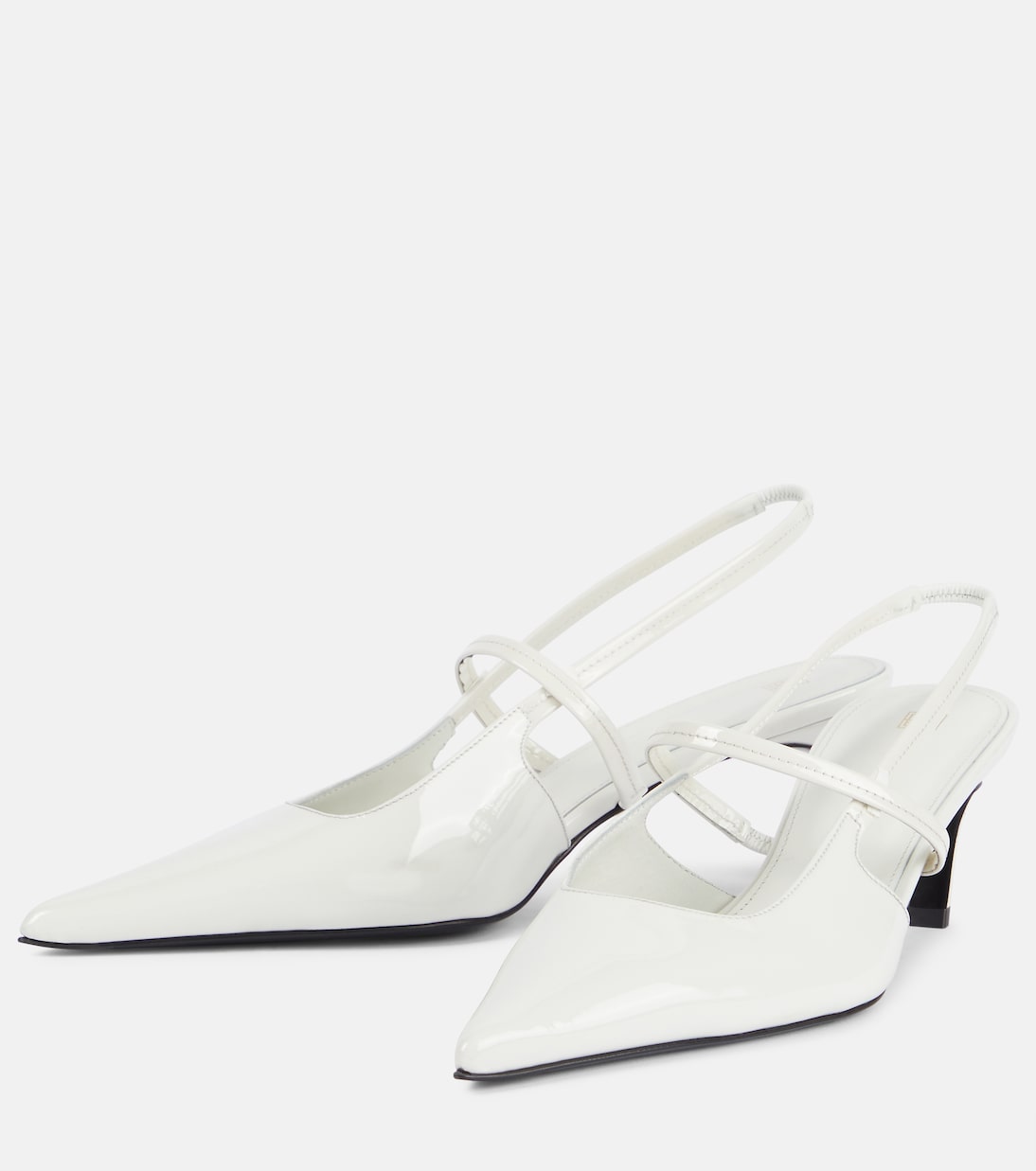 Sharp 50 patent leather slingback pumps | Toteme