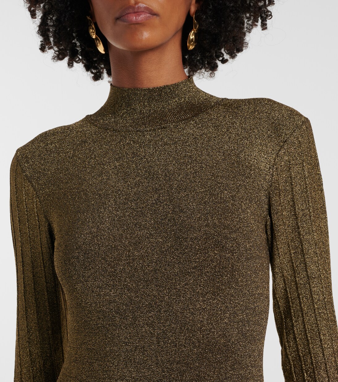 Maxikleid Raquel aus Lamé | Staud