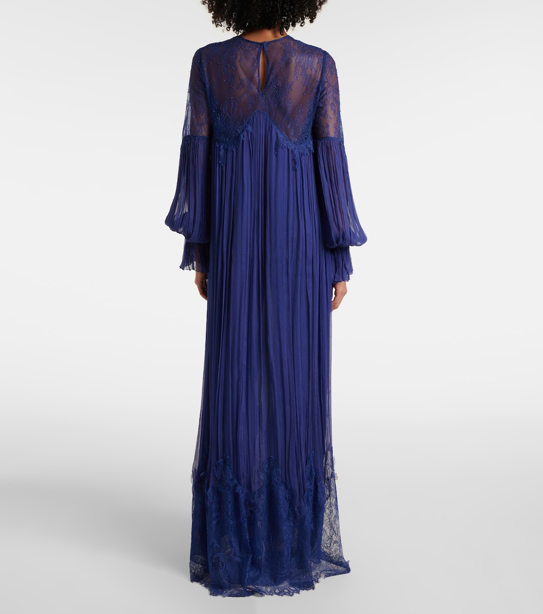 Robe longue Renia en dentelle | Costarellos