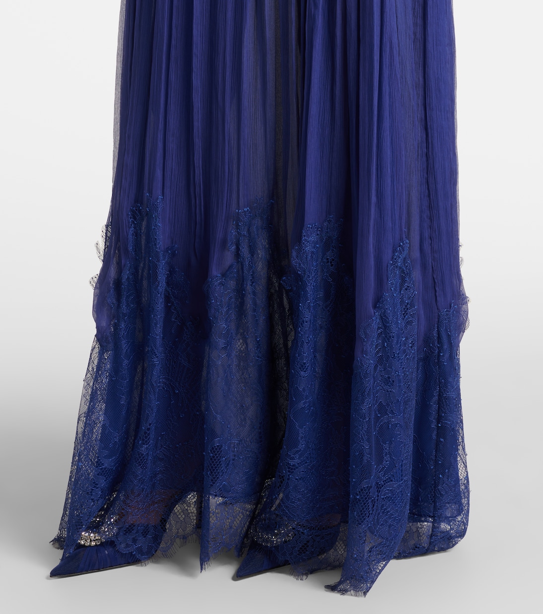 Robe longue Renia en dentelle | Costarellos