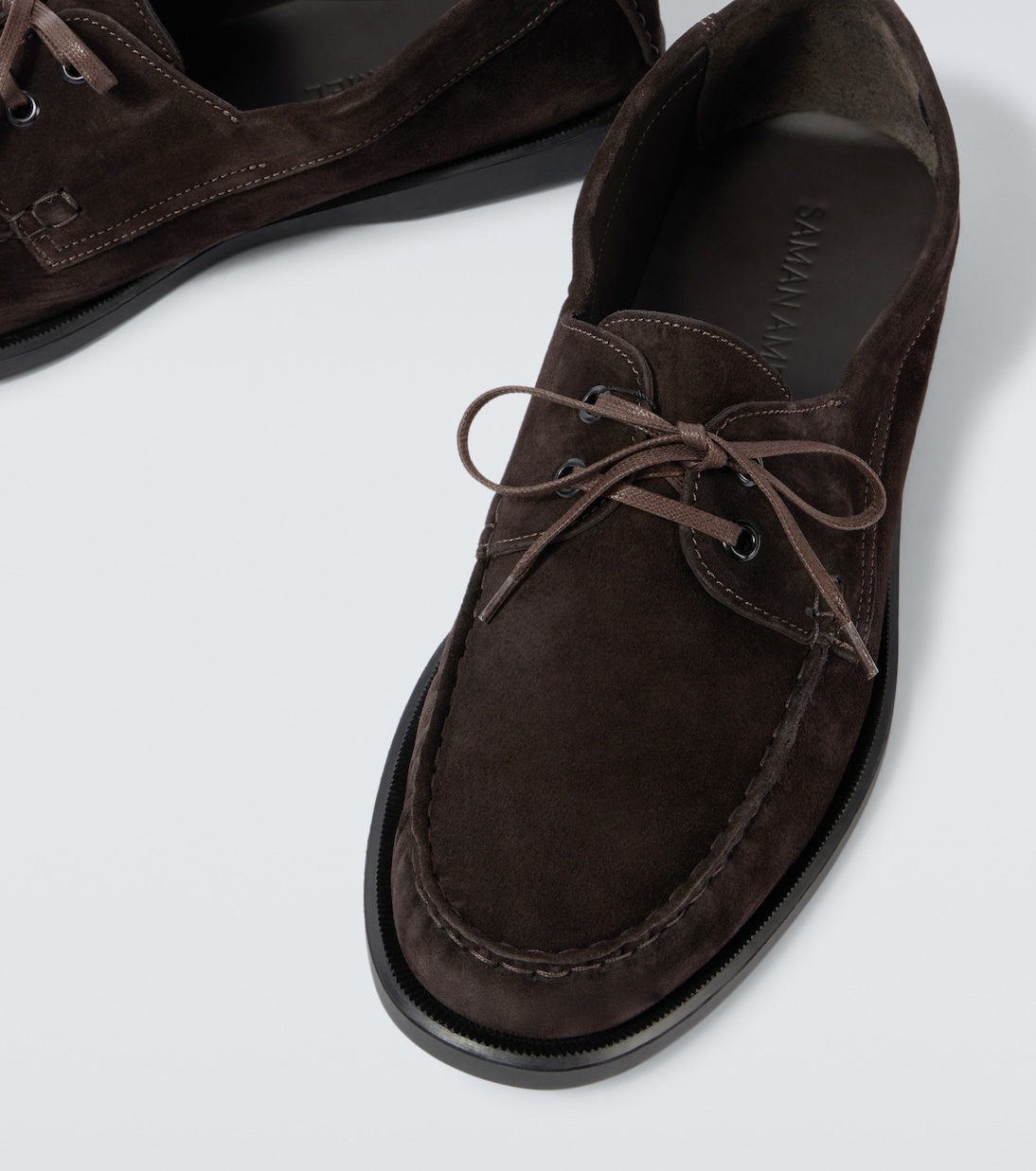 Chaussures bateau City Moc en daim | Saman Amel