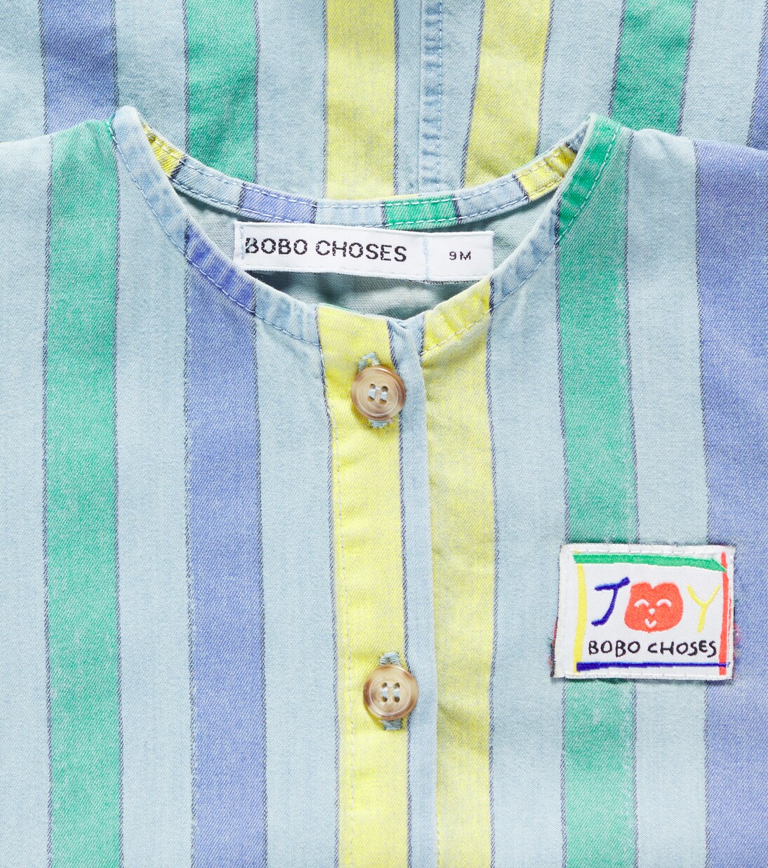 Baby striped denim jumpsuit | Bobo Choses