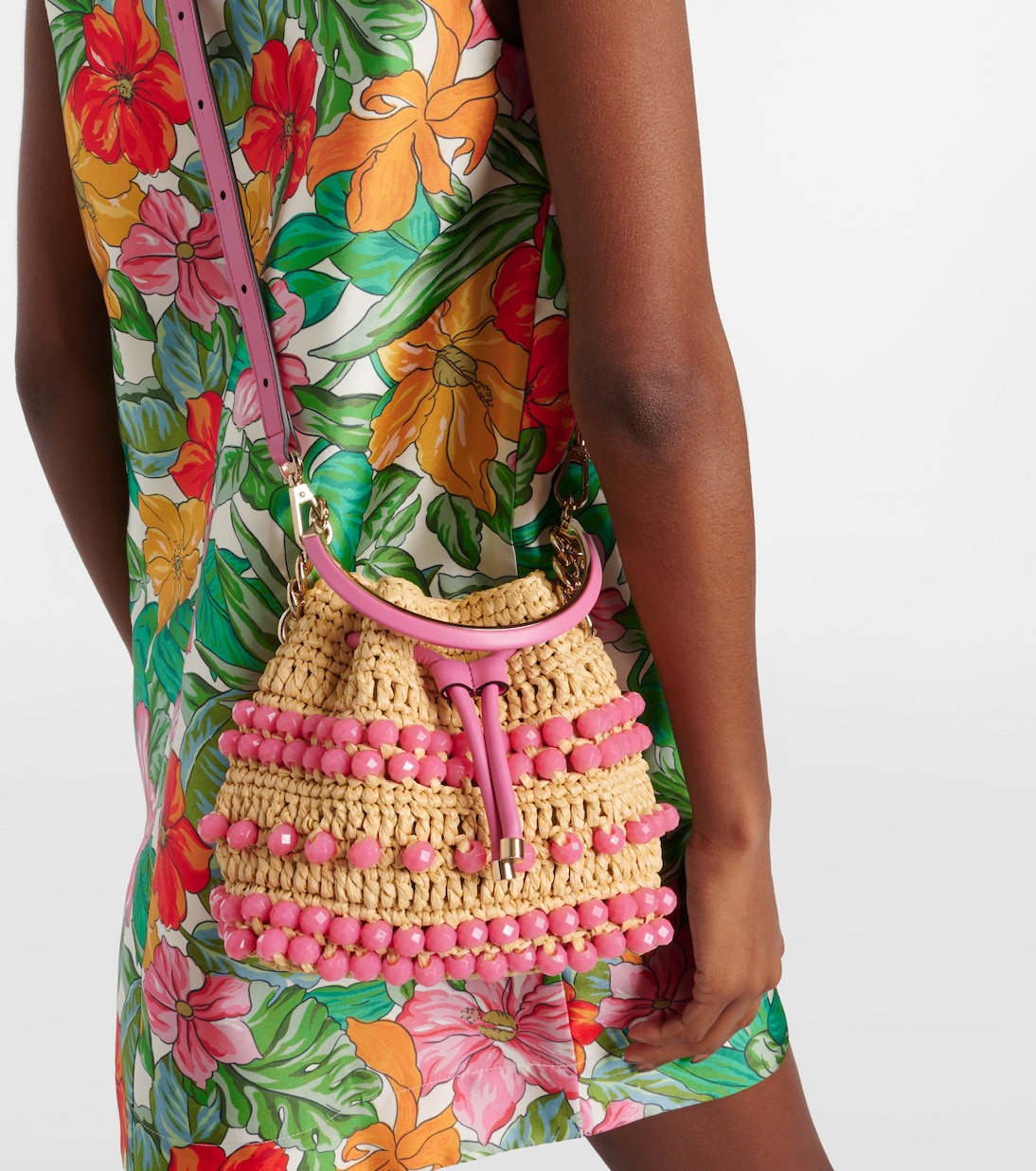 Secchiello Bon Bon Small con perline | Jimmy Choo