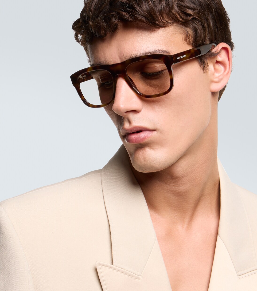 SL 558 square glasses | Saint Laurent