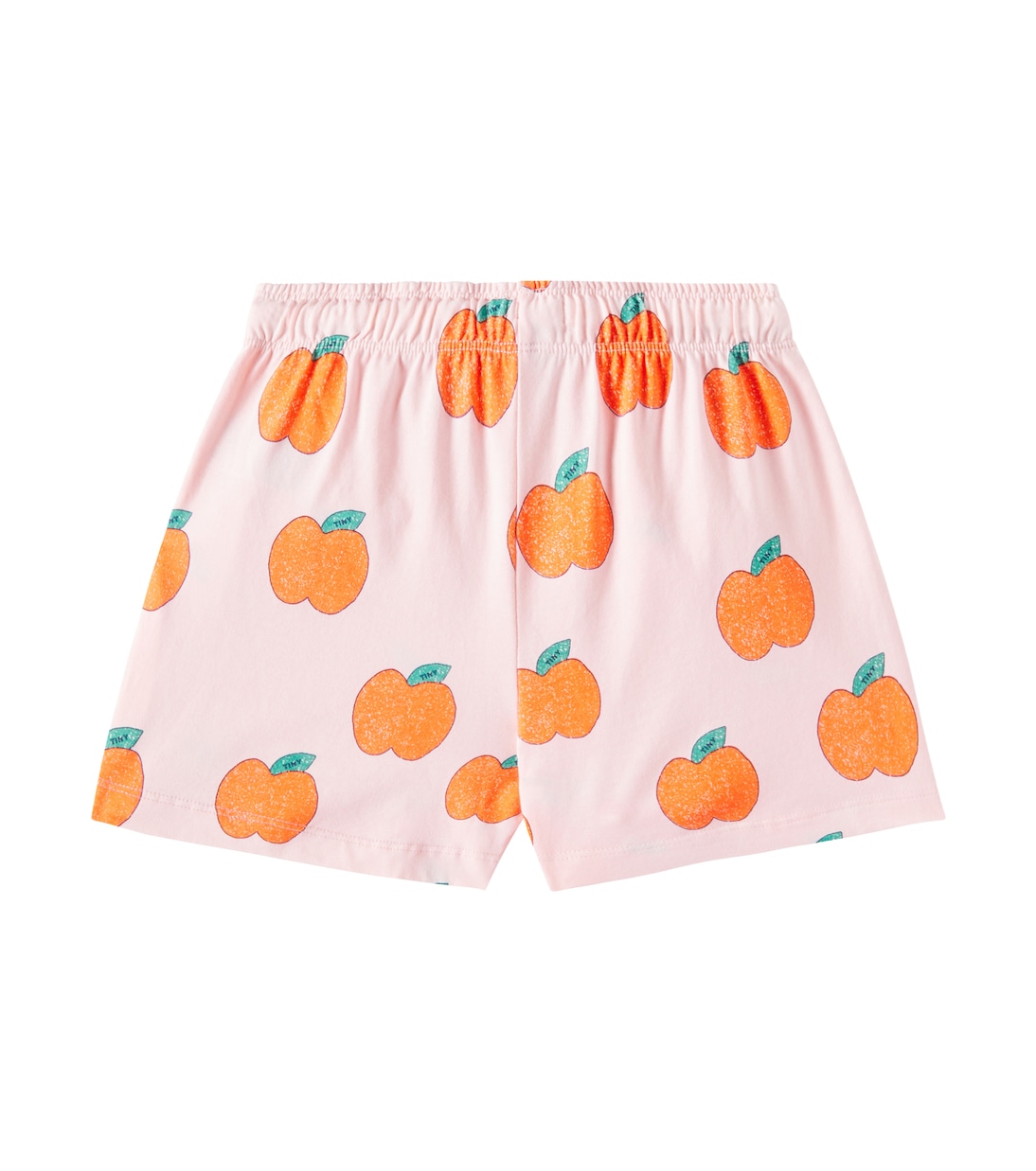 Apples printed cotton jersey shorts | Tinycottons