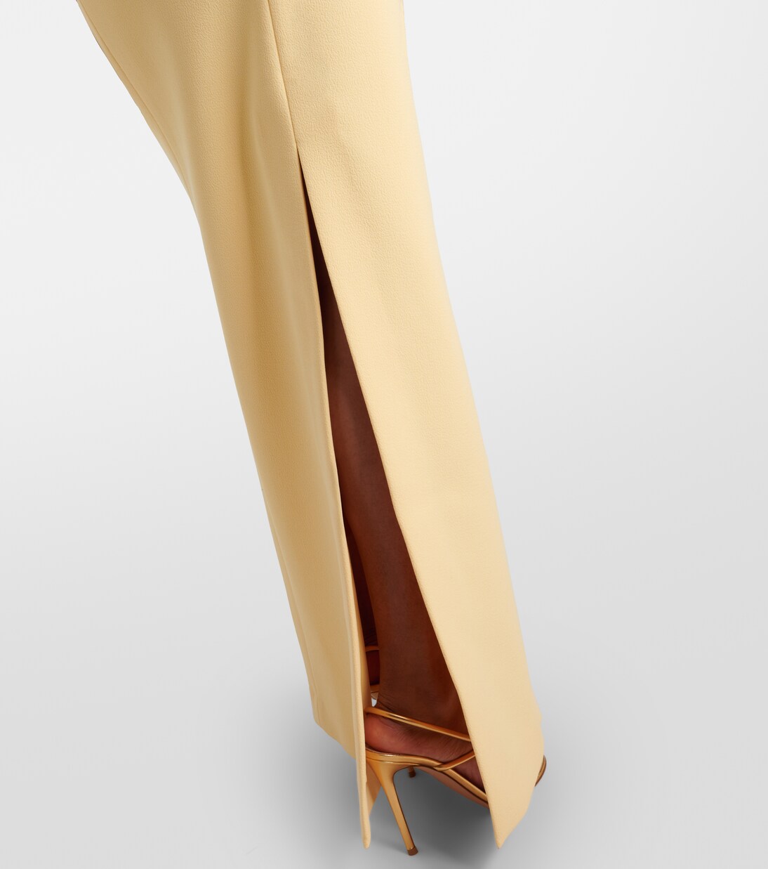 Robe longue Lulu asymétrique en crêpe | Rebecca Vallance